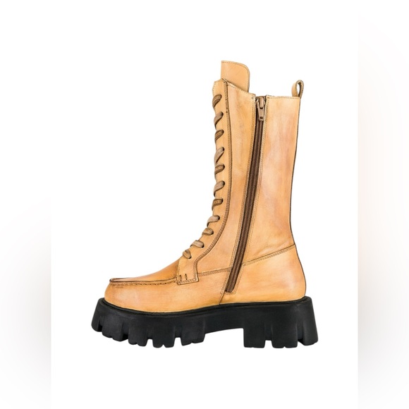 🆕 FREE PEOPLE | JONES LACE-UP BOOTS | MACADAMIA | SIZE: US 8 (EU 38.5) - Picture 5 of 12